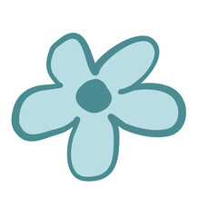 Doodle Mini flower plant shape