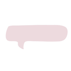 Speech bubble message line doodle