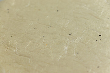 薄い茶色の和紙の表面