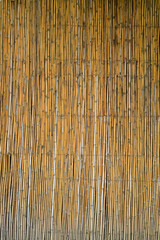 wooden bamboo wall background for interior design