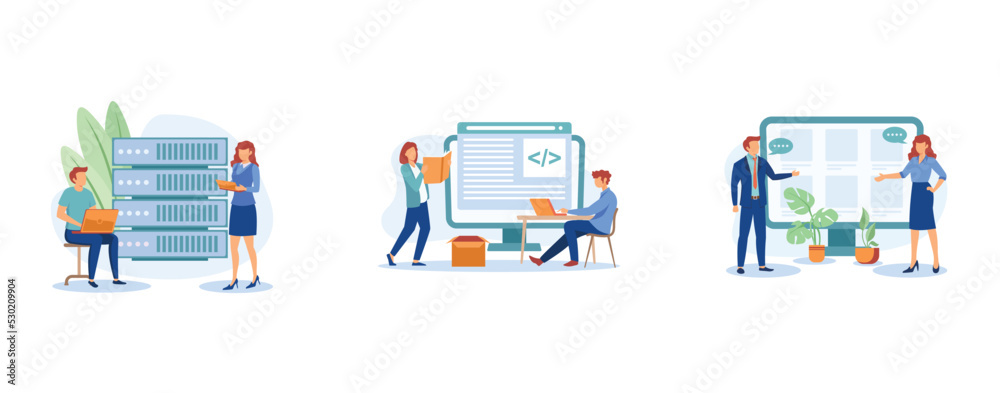 Poster website architecture. web development, php and mysql, cms content management system, interface desig