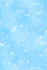 背景素材_水彩テクスチャ_雪