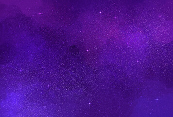 背景素材_水彩テクスチャ_夜空