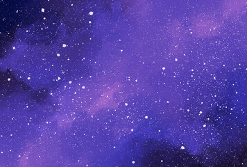 背景素材_水彩テクスチャ_夜空