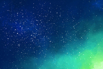 背景素材_水彩テクスチャ_夜空