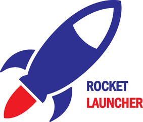 Obraz premium ROCKET LAUNCHER LOGO
