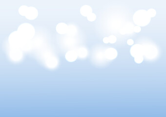 Abstract bright bokeh on blue blur background