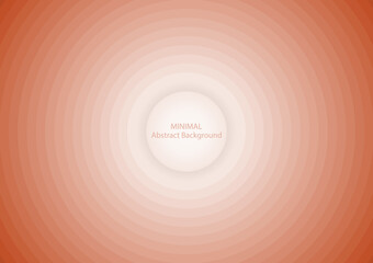 minimal circle white and orange abstract background