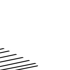 Naklejka premium geometric minimalist memphis corner border