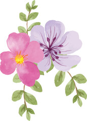 Naklejka na ściany i meble Floral Watercolor