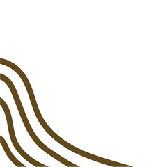 Abstract line aesthetic corner border