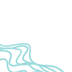 Abstract scribble line corner border