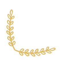 Foliage Botanical floral corner border