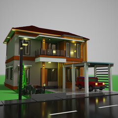 3D House Exterior