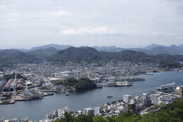 Fototapeta na wymiar 尾道_千光寺頂上展望台からの景色