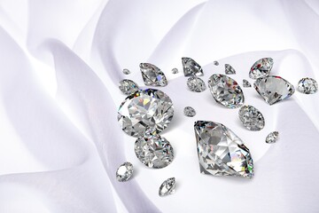 Clean Diamond Held on Luxury Background. © BillionPhotos.com