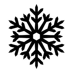 Single snowflake vector design. Snow flake icon. Distinctive hexagonal shape for paper cut craft and illustration.