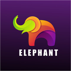 elephant logo graphic design