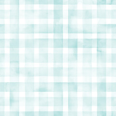 Cute mint checkered watercolor background. Vintage background. Perfect for fabric, textile, wallpaper, kindergarten.