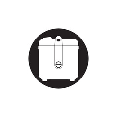 Magic com, rice cooker template icon