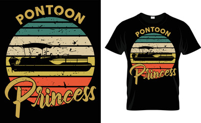 Pontoon Princess T-Shirt Design