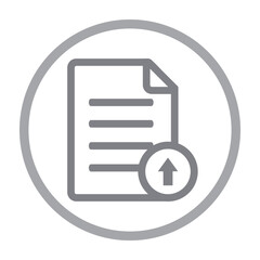 Fototapeta premium Vector Upload Document Icon 