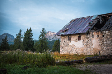 Mountains, forest and landscape of the Dolomites in South Tyrol, Italy