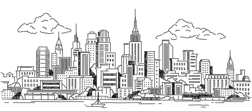 New York City Sketch Images - Free Download on Freepik