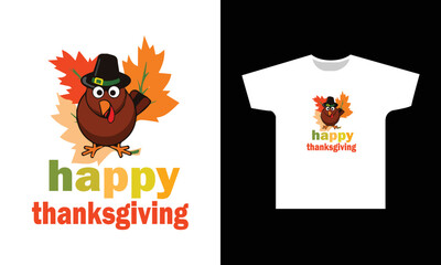 Happy Thanksgiving T-Shirt Design Graphic
