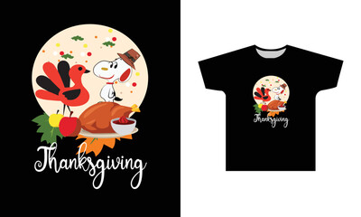 Thanksgiving T-Shirt Design Graphic