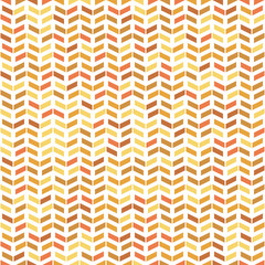 Geometric vector pattern with yellow, purple, red and orange arrows. Geometric modern ornament. Seamless abstract background