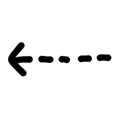 Doodle arrow sign Illustration