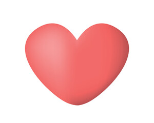 Heart, love, romance or valentine's day red vector icon