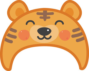 Hat tiger. Decoration