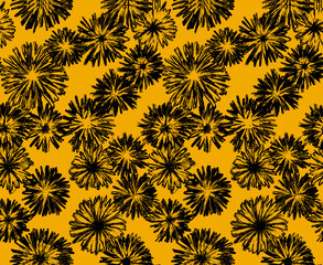 Seamless flowers pattern, floral print.
