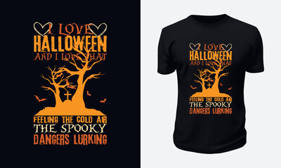 Halloween Day T-shirt Design for Print on Demand Site and T-shirt Business