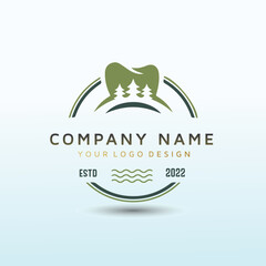 Boutique dental logo in an affluent community surrounded by nature