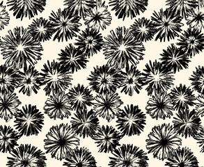Seamless flowers pattern, floral print.