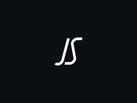 Minimalist JS Logo Icon, Premium Js j s Letter Logo Image Design For Your Brand