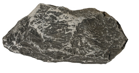 gray mountain limestone rock on transparent isolated background