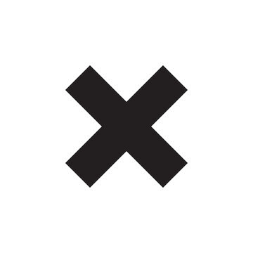 image of a cross sign icon logo vector design