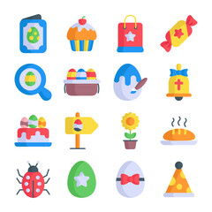 Simple Set of Easter Day Vector icons