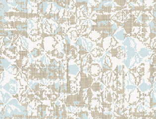 Antique patchwork african ethnic; highly detailed abstract texture or grunge background. For art and vintage paper or border frame, geo pattern for carpet, rug, scarf, clipboard, shawl