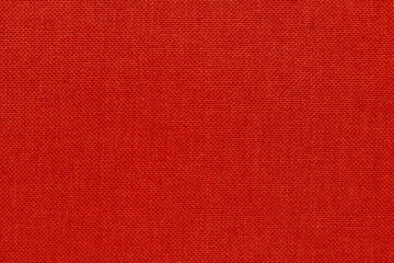 Dark red fabric cloth texture background, seamless pattern of natural textile.