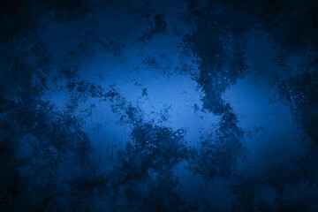 Cement wall background, dark blue gradient old wall pattern, blue abstract wall background, dark blue cement texture old wall pattern.