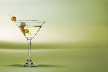 Martini tasty fresh cocktail on the desk