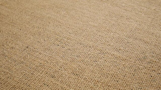 Background natural hemp fabric burlap.
