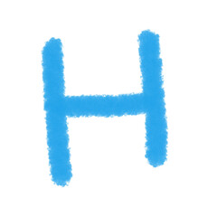 Hand Drawn Alphabet letter watercolor illustration element for kids basic education