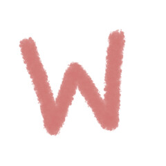 Hand Drawn Alphabet letter watercolor illustration element for kids basic education