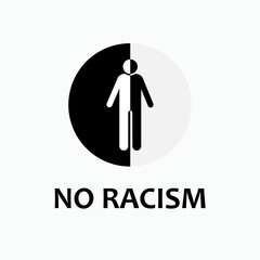 No Racism Icon. Equality Sign Symbol - Vector.     